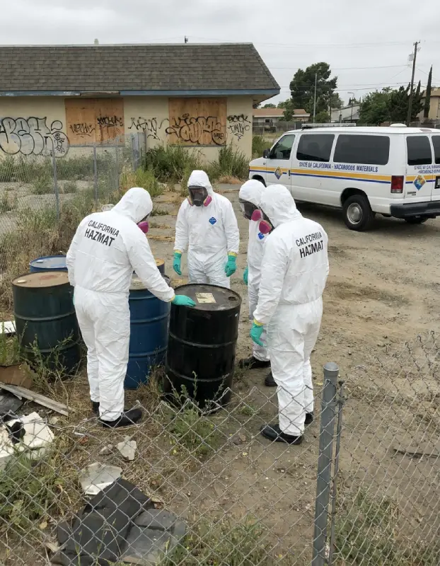Hazardous material compliance during a Temecula foreclosure cleanout