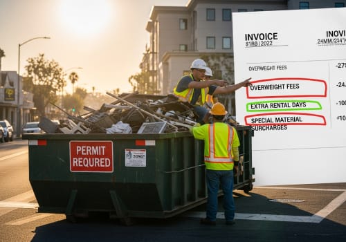 dumpster extra fees