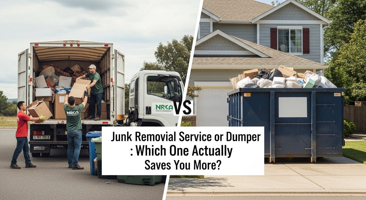 dumpsters vs junk removal service