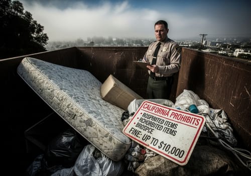 items California prohibits from dumpsters