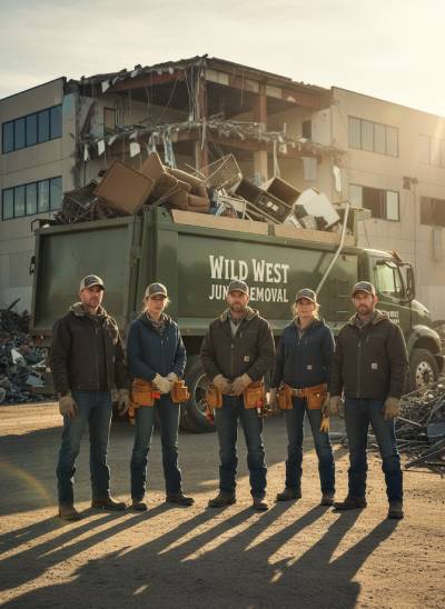 Wild West commercial junk removal Crew
