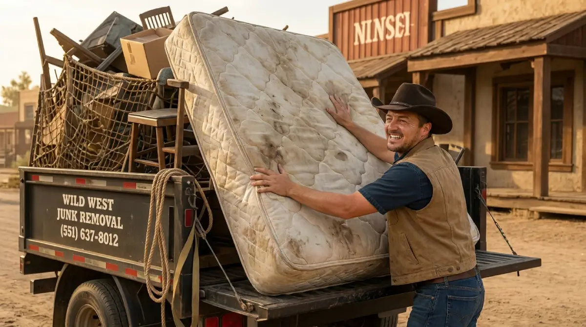 wild west junk removal will remove any size mattress