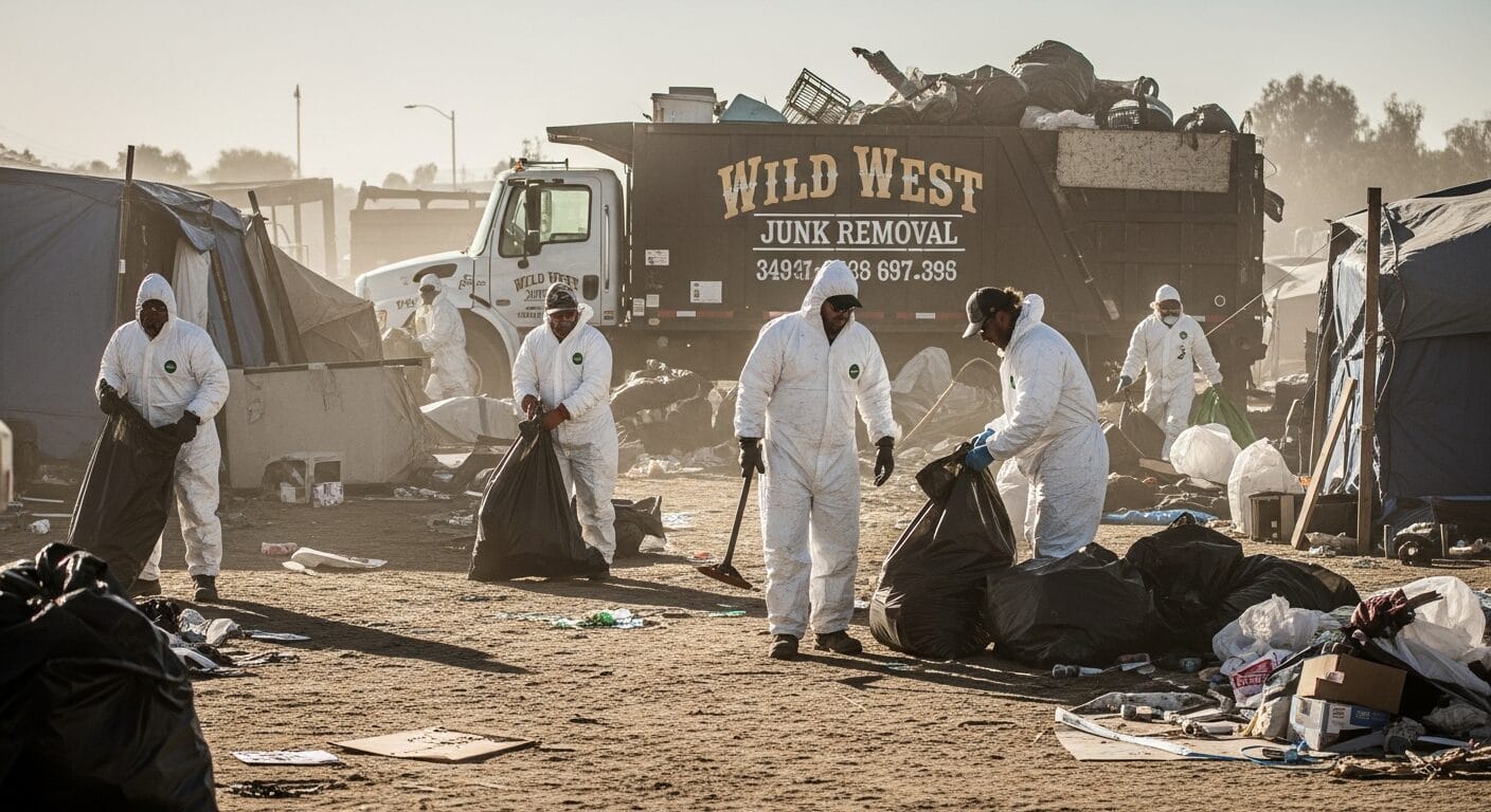 Temecula homeless camp cleanup