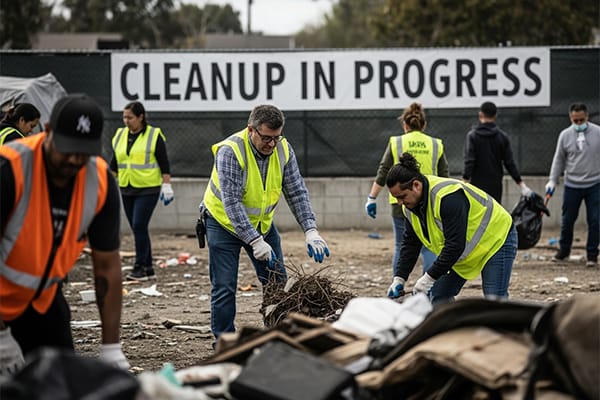Temecula homeless cleanup service