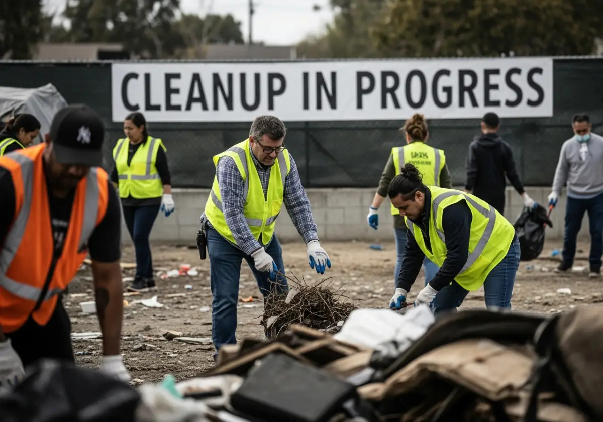 Temecula homeless camp removal
