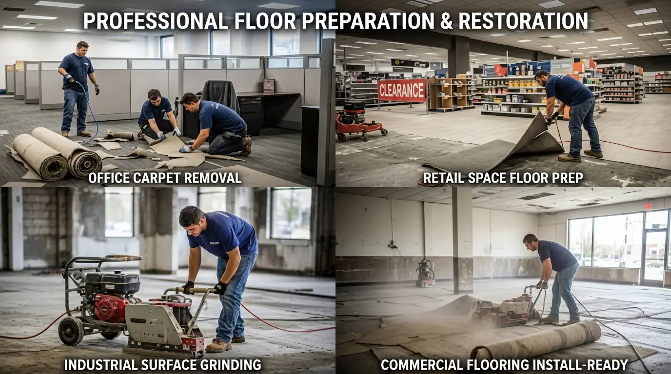 commercial carpet removal