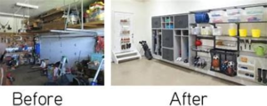 before and after garage clean out