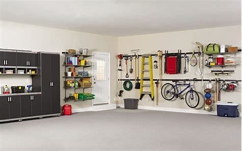 clean garage after wild west completed the junk removal