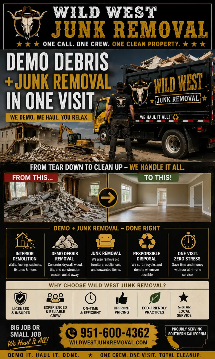 Demo Debris and junk removal