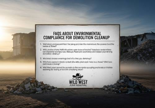 FAQs about environmental conditions for demolition cleanup