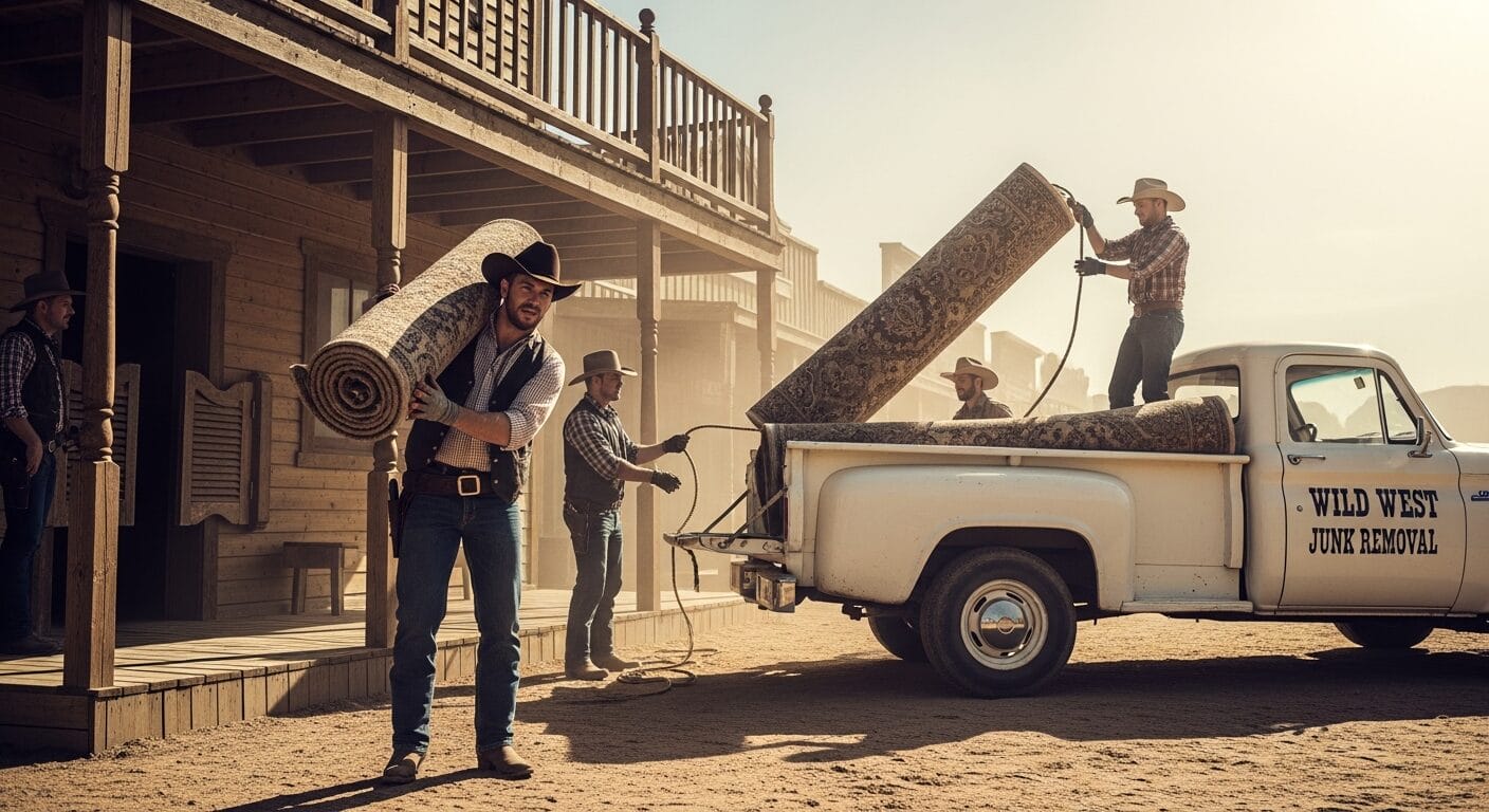 Wild West Junk Carpet Disposal Banner Wild West Junk Carpet Disposal