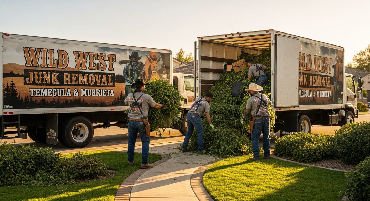Temecula Yard waste removal in Temecula - green waste, brush, and storm debris hauling