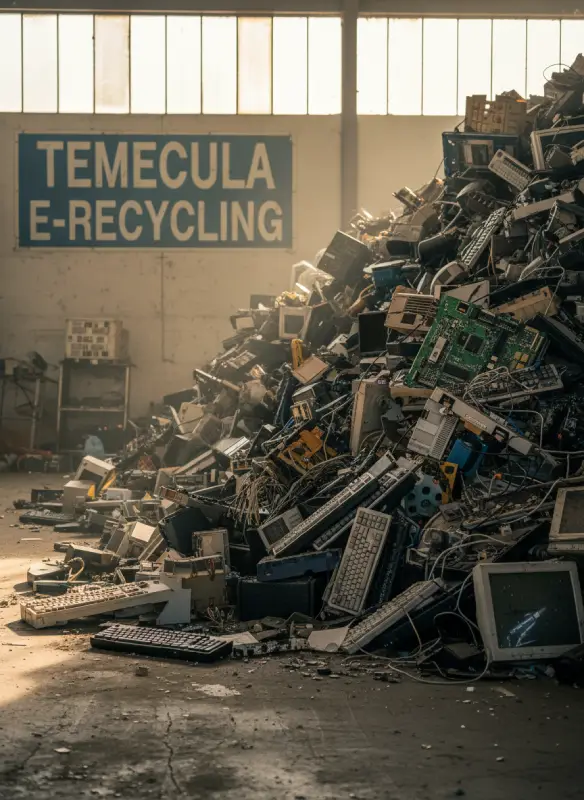 pile of electronic junk