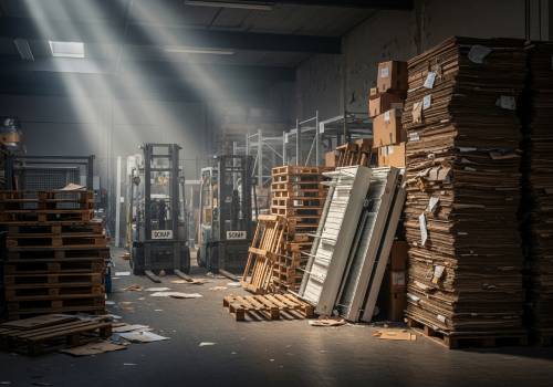 Junk filled warehouse