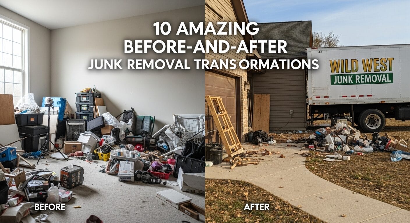 Before and after junk removal