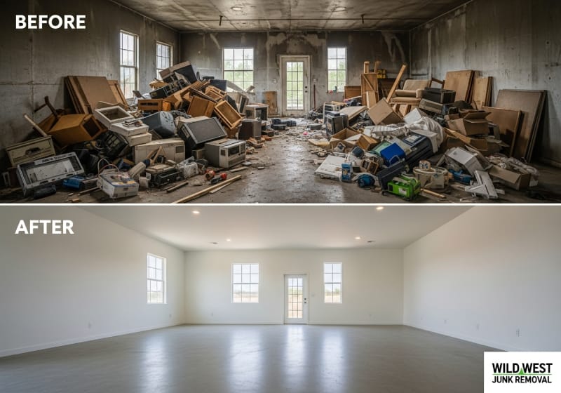 before and after junk removal