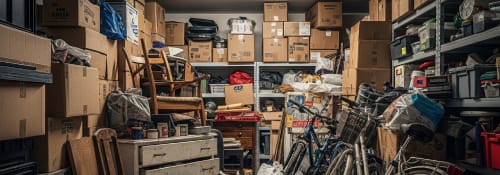 before junky single garage