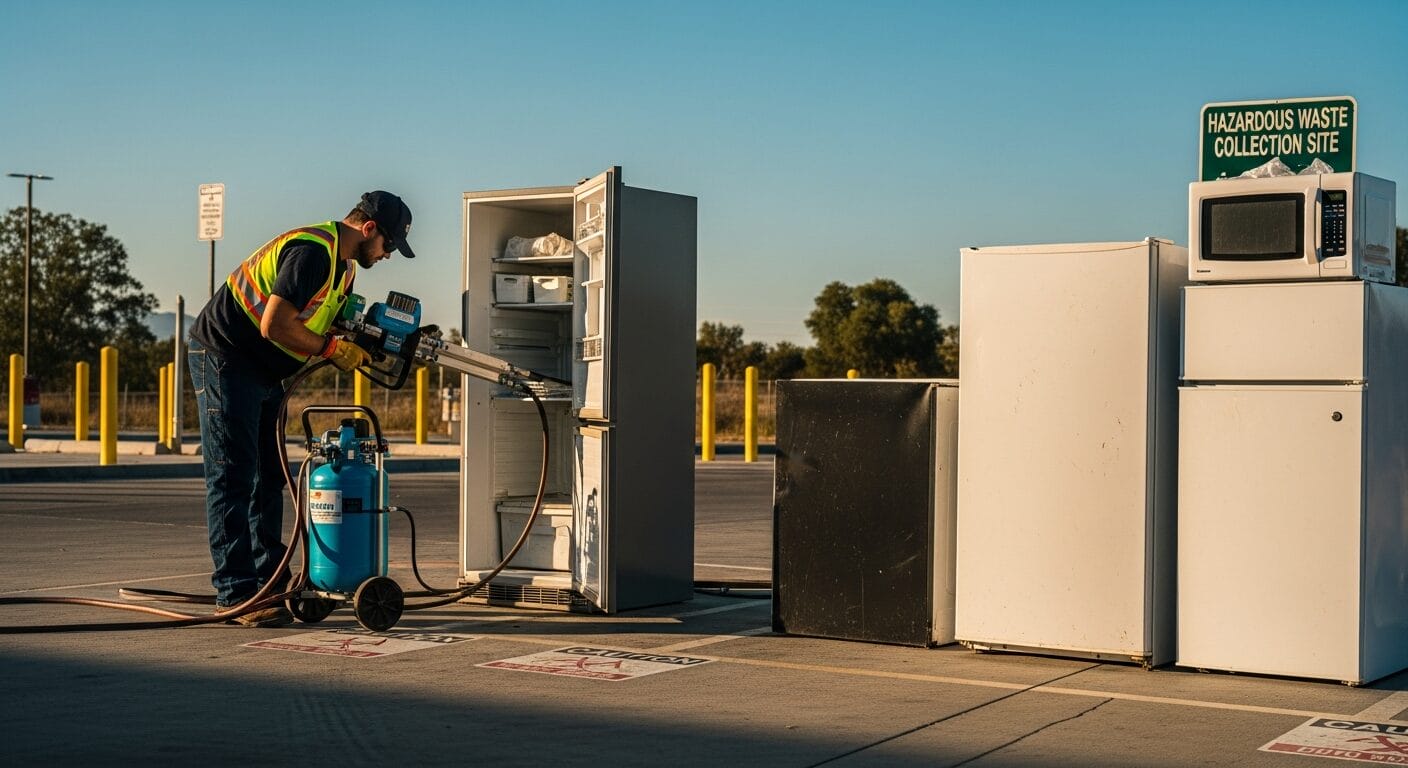 how to dispose of a fridge with freon