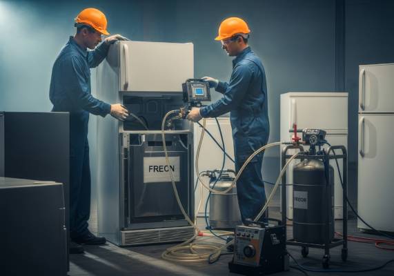 how to dispose of a fridge with freon