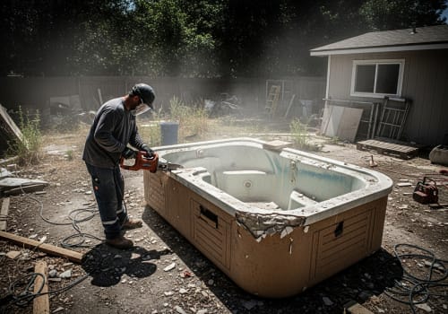 removing a jaccuzi
