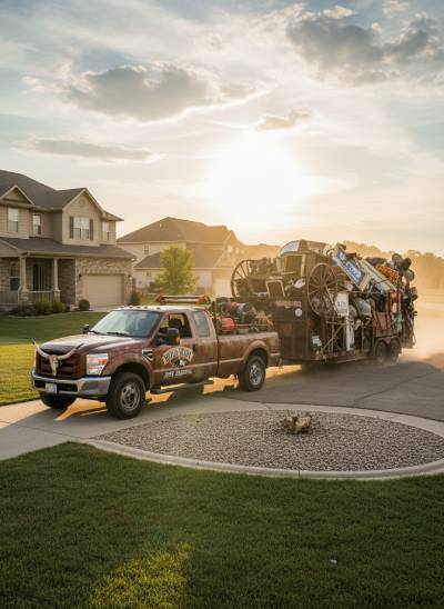 full trailer load leaving property