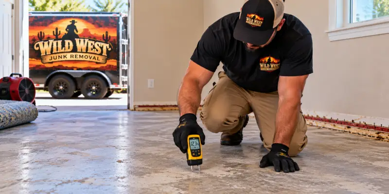 Moisture Check at Wild West Renovation
