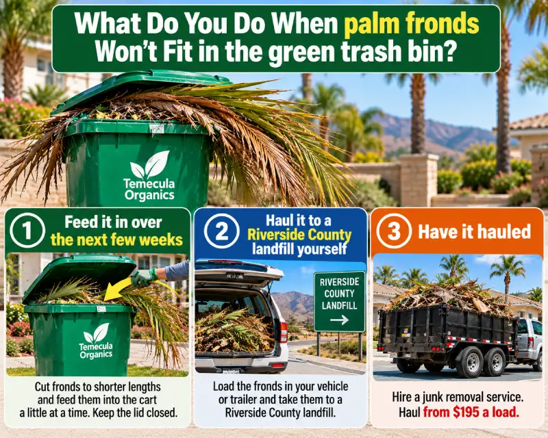 Palm frond disposal guide
