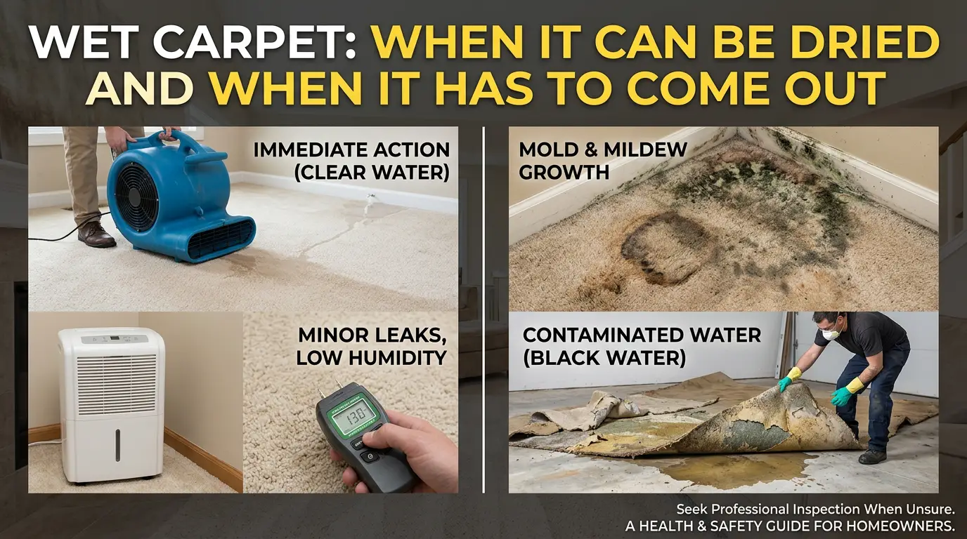 wet carpet